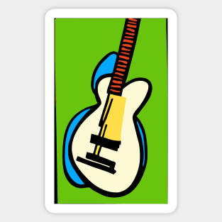 Pop Art Guitar Sticker